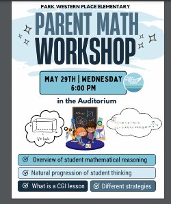 Math workshop 